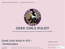 Tablet Screenshot of geekgirlsrule.net